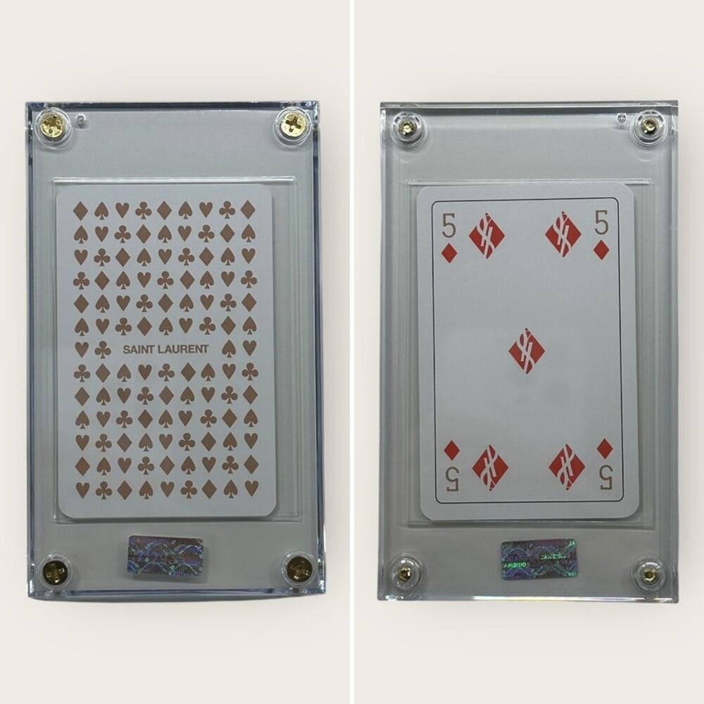 Saint Laurent Designer Playing Card – 5 of Diamonds